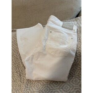 ZERRES 38 Cora Capris White Pants German Stretch Comfort  W32 Inseam 21